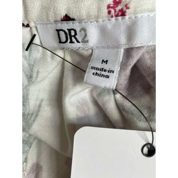 DR2 by Daniel Rainn Short Sleeve Top Blouse with Tassels MEDIUM (3666) - Picture 9 of 10